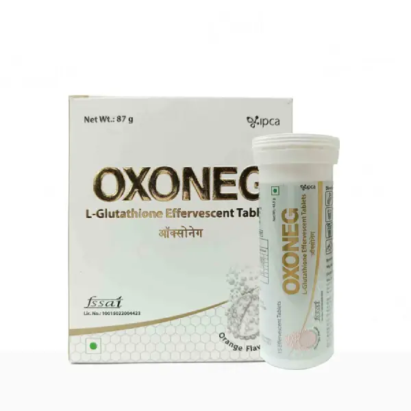 Oxoneg L-Glutathione Effervescent Tablet | Flavour Orange